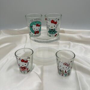 NIB Hello Kitty Glassware Set-Christmas
